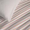 Pack complet housse de couette réversible "Vanessa" 6 pièces pour lit 180 x 200 "King Size" Palerme Blush