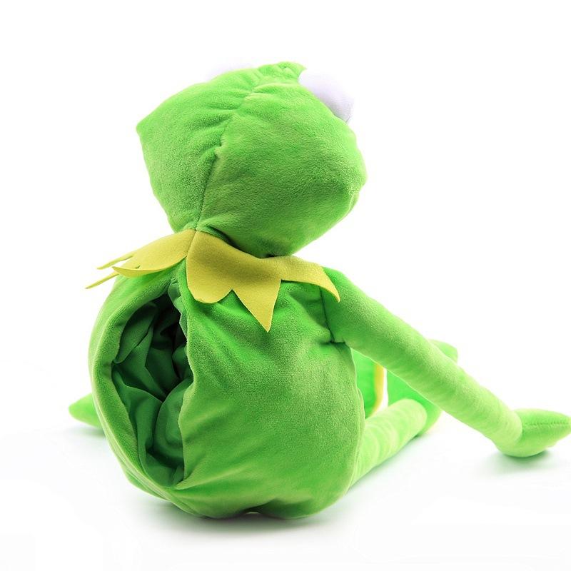 1Stuks Kermit de Kikker Grappige Pluche Pop Handpop Schooltas Kikker Dier Pluche Speelgoed Grote Pop Buikspreker Podium Attributen Voor Baby