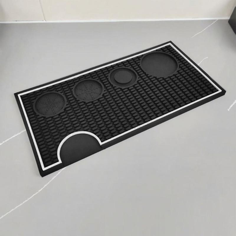 Thickened Espresso Tool Mat Waterproof Surfaces Espresso Tamping Mat Perfect For Coffee Preparation 40x20x1cm