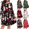JPNTKY Fashion Autumn Winter Long Sleeve O-Neck Casual Dresses