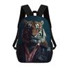 80er Jahre Stil Tiger 17 Zoll Schulrucksack Schultasche Zoo Mochilas Mochilas De Hombre Bolsa Mochila Bolso Bag Mochila Mochilas Bols