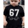 6 7 Six Seven Funny Italian Brainrot Kids Gamer Meme T-Shirt for Boys T-Shirt Short Sleeve Tops Fashion Y2k Children's Clothing