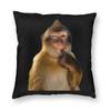 Flirty Monkey Pillowcase Soft Polyester Cushion Cover Decorative Pillow Case Cover Home Zippered 45X45Cm