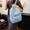 Sac à dos scolaire étudiant imprimé nœud mignon en nylon grande capacité sac à dos pour livres sacs d'école