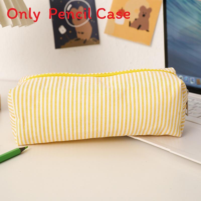 Student Organizer Pen Case With Polyester Fabric Large Capacity Travel Storage For Desk And School Supplies