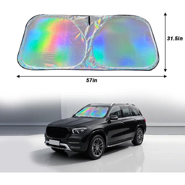 Shade for Car Windshield, Foldable Reflective Front Window 60*95 Mm