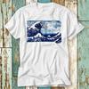 Great Wave Off Kanagawa Art Watercolor Ramen T-Shirt Top Design Unisex Ladies Mens Tee Retro Fashion Vintage Shirt S736