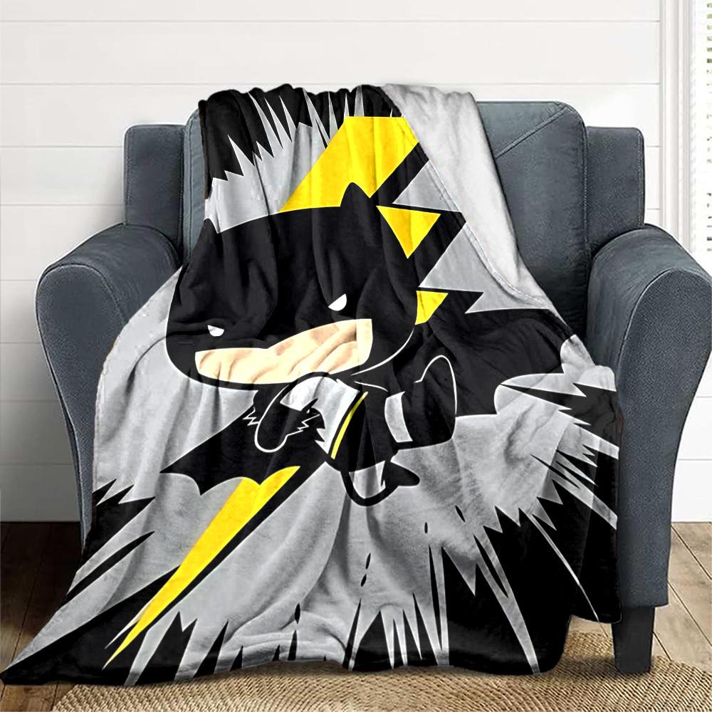 1pc Batman Blanket Lightweight Flannel Throw For Sofa, Bed, Travel, Livingroom, Office, Couch, Chair, And Bed