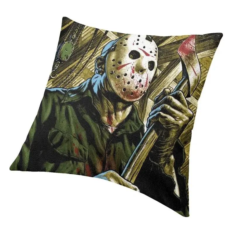 Horrorfilm Charakter Killer Kissenbezug Heimdeko 3D Druck Halloween Film Kissenbezüge für Sofa Bettwäsche Kissenbezug