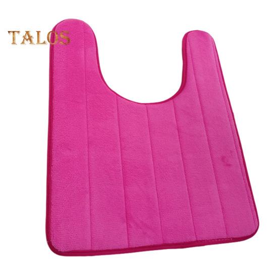 U-Shaped Floor Mat Wear Resistant Non-Slip Super Water Absorption Easy To Clean Fast Dry Bathroom Toilet Mat
