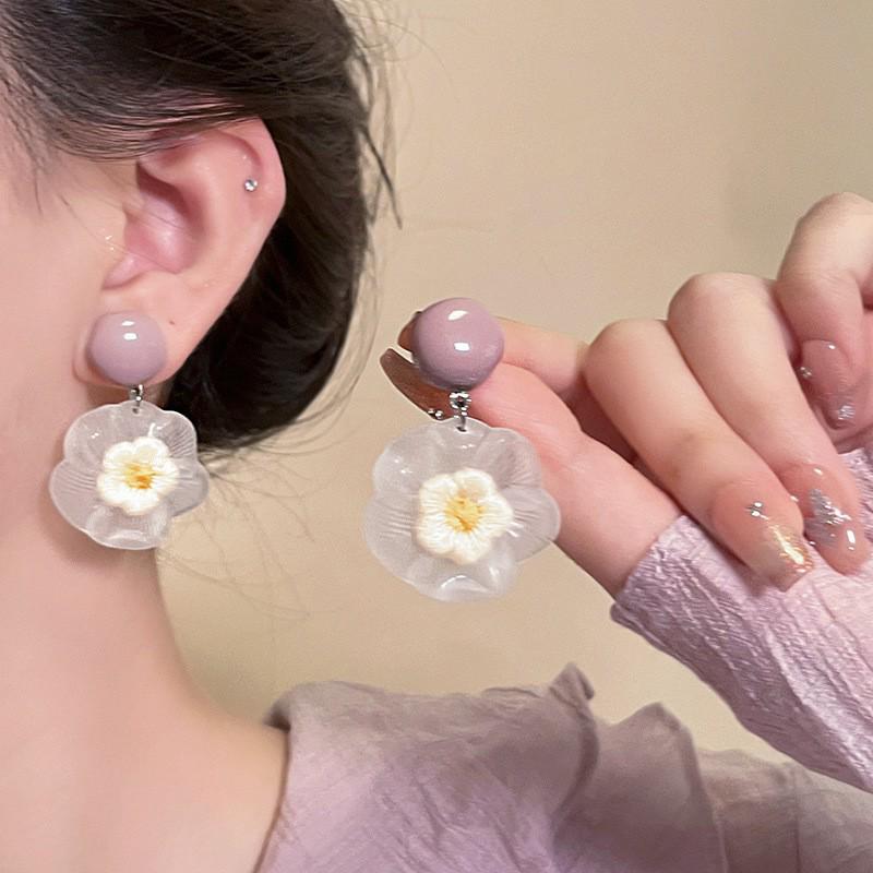 2024 Spring & Summer Fairy Forest Beaded Flower Earrings – Versatile & Sweet for Girls