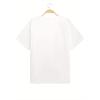 European Size Women's Pure Polyester Fashionable Graphic Portrait Print T-shirt - Casual Short-sleeve Crew Neck Top, Lightweight And Comfortable