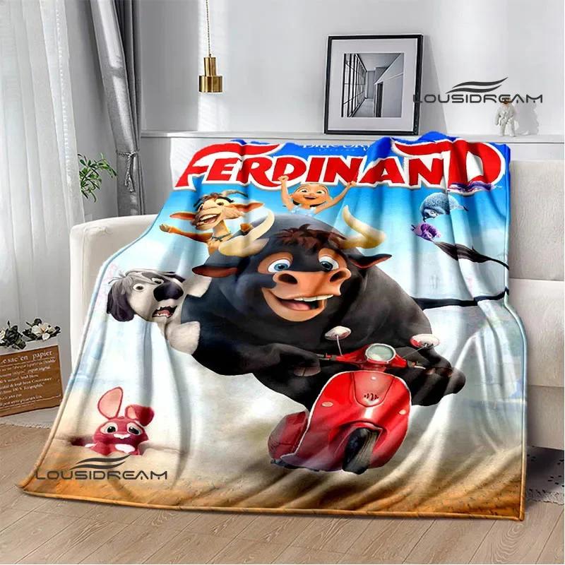 Ferdinand Cartoon Aufdruck Decke Schöne Warme Decke Flanell Weich und Bequem Haus Reise Decke Geburtstagsgeschenk