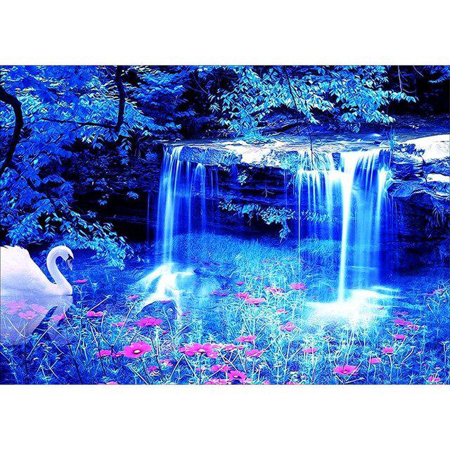 DIY 5D Diamond Painting Flower Full Round Drill Cross Stitch Kits Diamond Embroidery