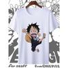 One Piece Luffy Unisex Tshirt 2026 Summer New Popular Anime Print American Trend Casual Parentchild Short Sleeved Top