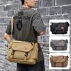 Pánská taška přes rameno Velkokapacitní studentská sportovní crossbody taška Canvas Messenger Bag