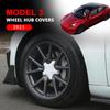 18 inch Voor Tesla Model 3 2017- Auto Wiel Naafdoppen ABS Koolstofvezel Naafdeksels Model 3 Trim Auto Decoratie