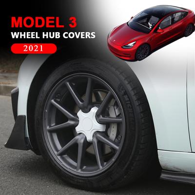 18 inch Voor Tesla Model 3 2017- Auto Wiel Naafdoppen ABS Koolstofvezel Naafdeksels Model 3 Trim Auto Decoratie