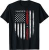 Patriotic Mens Promoted To Daddy Est 2025 First Time Dad T-Shirt