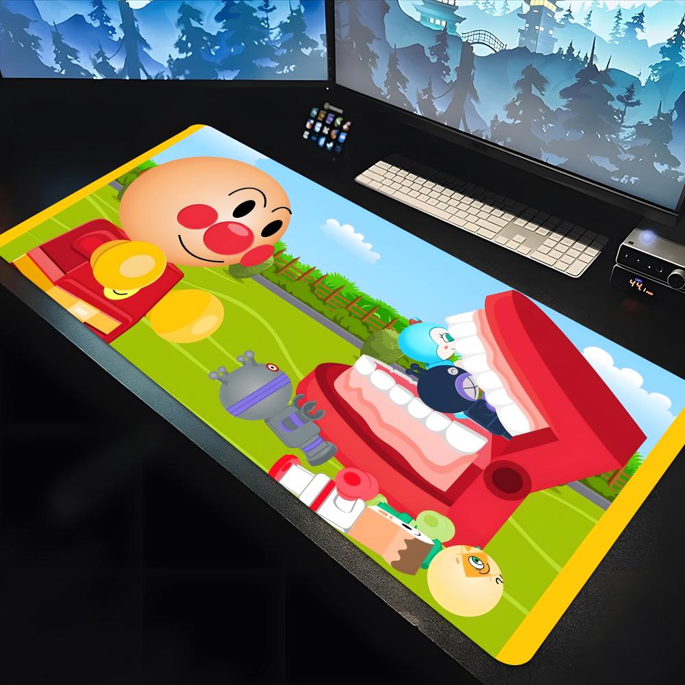 Anpanman Cartoon player Mouse Pad large keyboard mouse desk pad non-slip rubber gaming mouse pad laptop carpet 1200x600