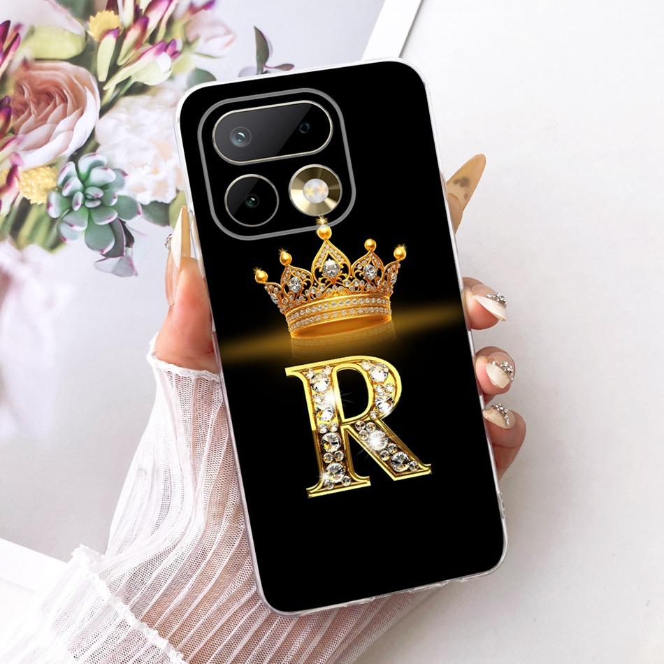 For Realme 16 Pro+ 16Pro Fashion Crown Letter Phone Case For Realme 16 Pro Plus 5G Soft Silicone TPU Cases