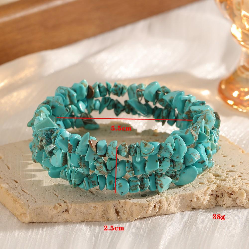 Vintage Franse Etnische Stijl Turkoois Boheemse Damesarmband