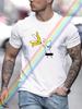 Funny Banana Print Cotton Oversized Men Short Sleeve Casual T Shirt Woman Clothing Tops Summer Tees Fashion Streetwear