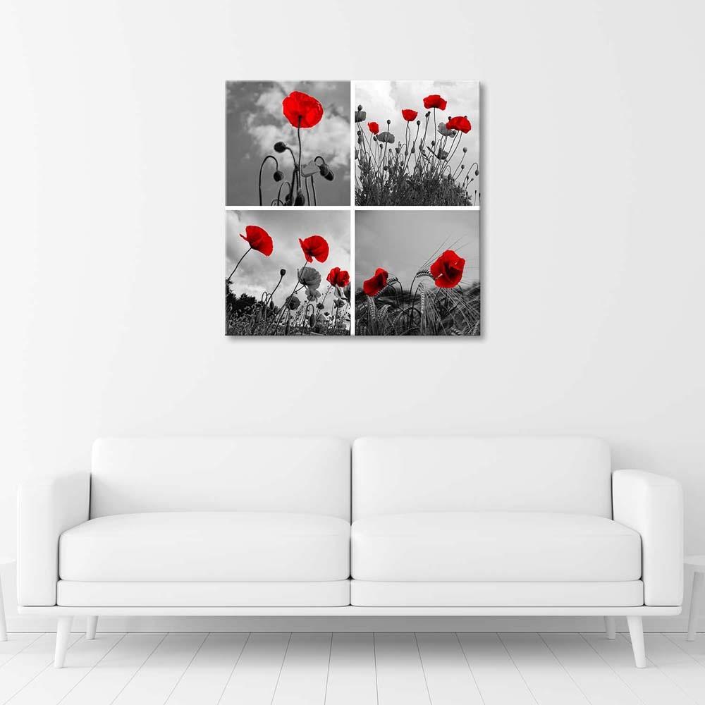 Canvas print, Red poppies