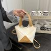 Niche Design Splicing Matte Bag 2025 New Versatile Messenger Bag Casual Shoulder Underarm Bag Portable Bucket Bag