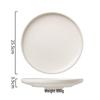 ZISIZ 10-inch Off-White Ceramic Plate