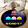 Pac Man Ghosts,Retro Gaming Chair Mat Round Rug Office Carpet, Machine Washable, Non Slip, Suitable for Living Rooms, Bedrooms
