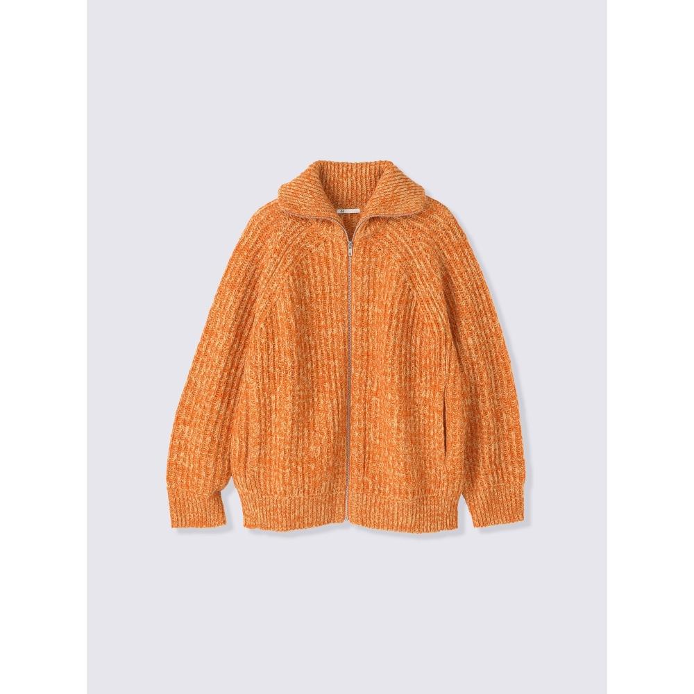 GU by Uniqlo Chunky Knit Full Zip Jacket