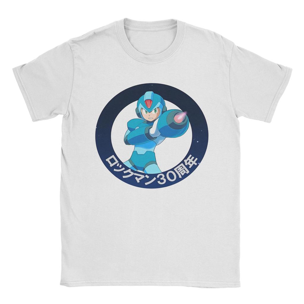Megaman X to Mega T Shirt Men's Cotton Tops Streetwear O-neck Short Sleeve