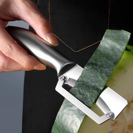 2Pcs Vegetable Peeler Peeler with Ergonomic Handle Bottle Opener Multi-Function Fruit Peeler for Pumpkin Pineapple Sugarcane Rust-Proof Essential