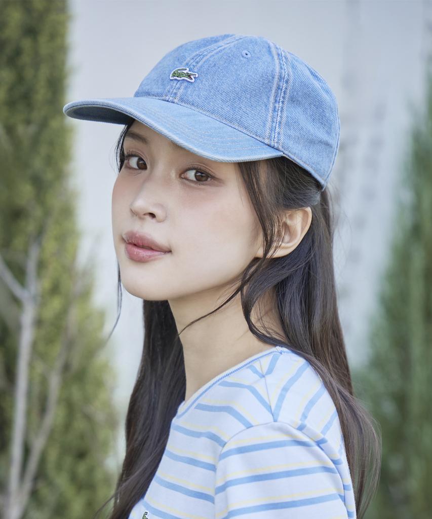 LACOSTE Unisex Cotton Twill Denim Ball Cap Rk6362-56G Mku