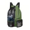 Mesh Beach Backpack with Wet Pocket Large Capacity Drawstring Swim Bag for Pool Swimming Gym Workout Gear