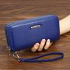 Korean Style Large Capacity Double Zipper Ladies Long Clutch Wallet and Coin Purse