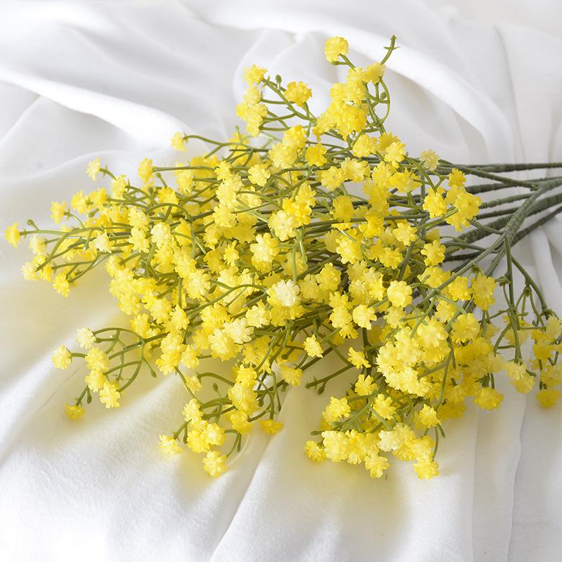 1/3 st 90 Huvuden Konstgjorda Blommor Bukett Full Himmel Stjärnor Falska Blommor Fester Brudar Heminredning Bröllop Dekorativ Falsk Växt