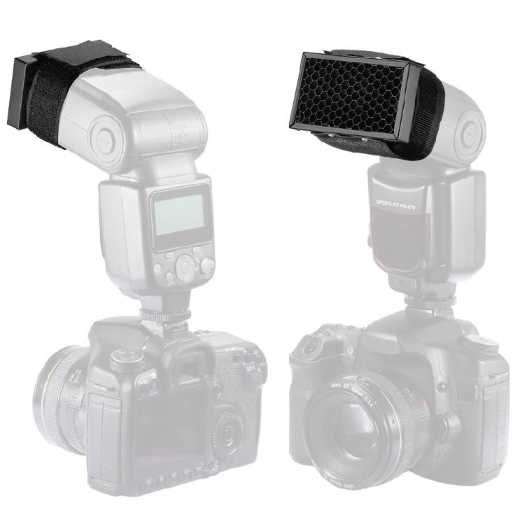 Honeycomb Grid Filter Light Control Cover For Camera Flash Diffusions And Beam Focusing Adjustable Light Diffusions Tool