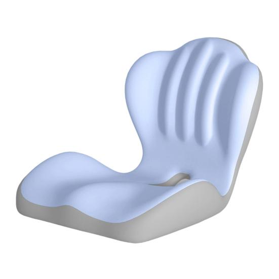 Ergonomic Seat Cushion with Back Support, High Density Memory Foam Office Chair Pad with U-Shaped Coccyx Relief, Breathable Car Seat