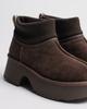 Uggs com meia na plataforma Allsy 8752 36 camurça marrom lã