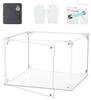 COOLTAKU Figure UV Magnetic Magnet Front Collection More Assembled Acrylic Display Stain Cleaning Cloth Figure Storage 30 X Depth 25 X Height White