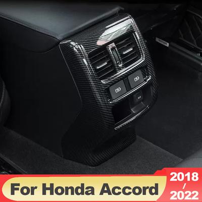 For Honda Accord X 10th 2018    2022 Hybrid ABS Car Rear Air Conditioning Vent Outlet Frame Cover Trim Accessories