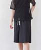 SENTAIR Easy Wide Bermuda Pants_Black