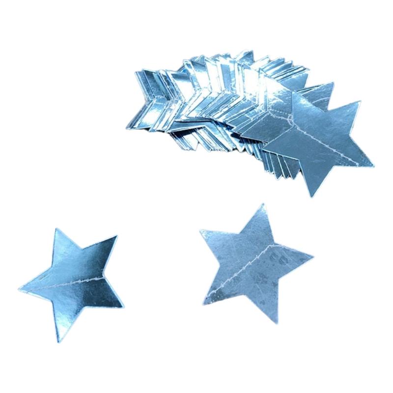 Elegant Star Garlands Decoration Glitters Paper Streame Festival Ornament for Birthday Party Supplies Daily Casual Use