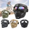 Motorradbrillenmaske, winddicht, Totenkopf, Motocross-Brille, Rennhelm, Anti-Ultraviolett, staubdicht, Fahrradschutzbrille