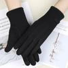 Warm Gloves New Rabbit Velvet Bow Outdoor Cycling Versatile Windproof and Cold Autumn and Winter Gloves