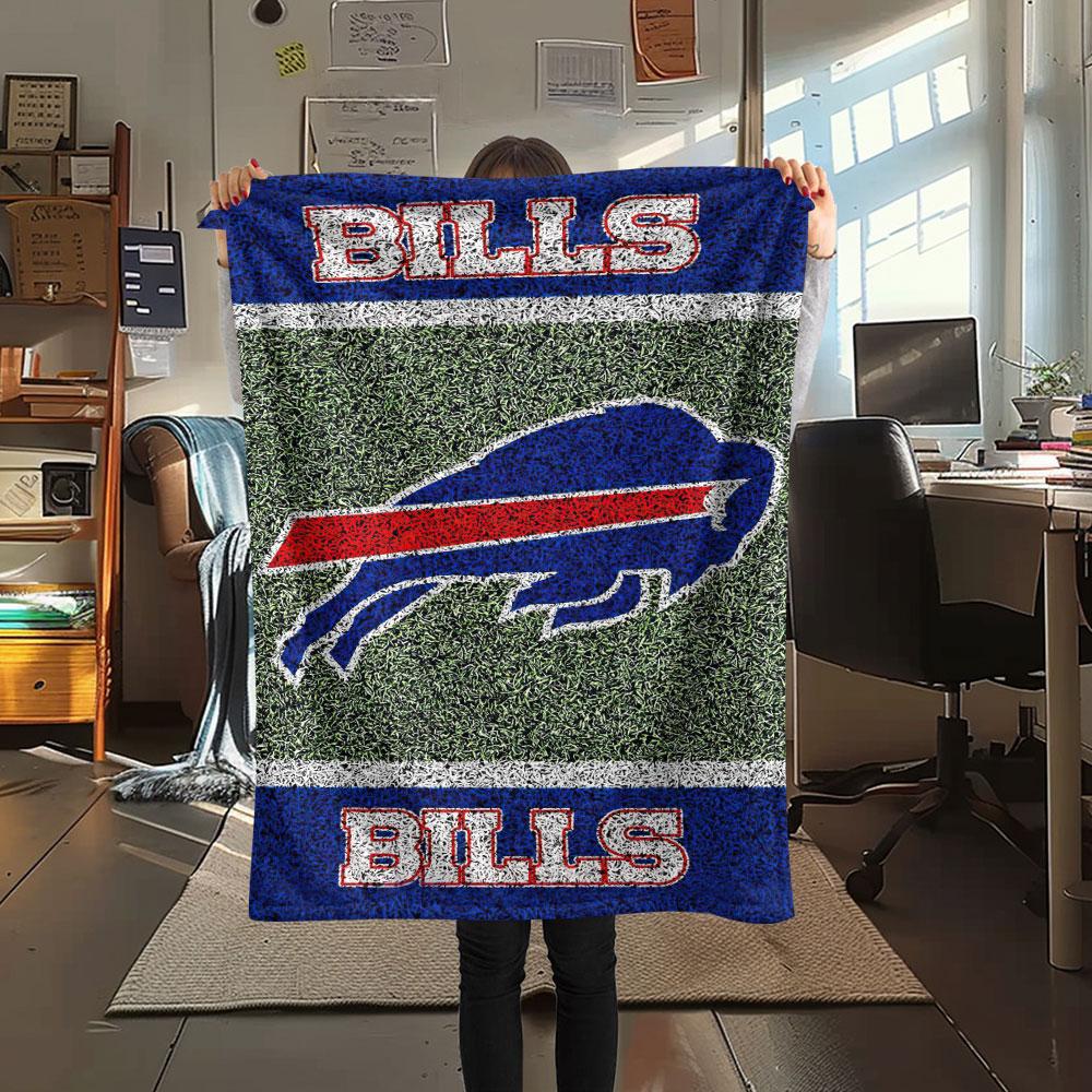 BUF Bills bedeckte Flanelldecke, weicher Überwurf für Schlafzimmer Sofa, waschbar, Fanartikel, tolles Geschenk.