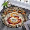 Galatasaray SK Logo Pattern Round rug,Carpet Rug for Living Room Bedroom Playroom ,Non-slip Floor Mat,Holiday Gifts and Birthday Gifts.