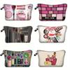 1 Stück Damen Mädchen Schöne Kosmetiktasche Make-up Tasche Beutel Reise Tragbare Kosmetik Aufbewahrungstasche Geburtstagsgeschenk